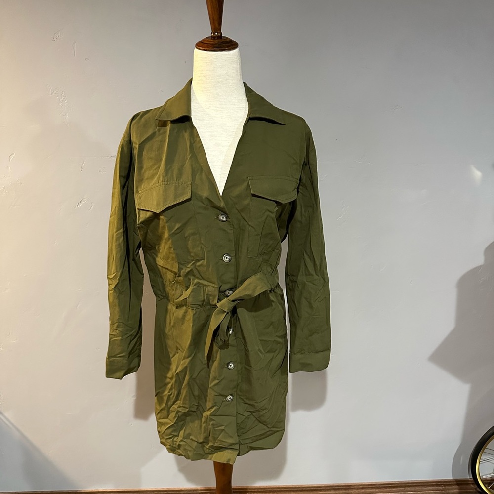 Zara Army Green Dress